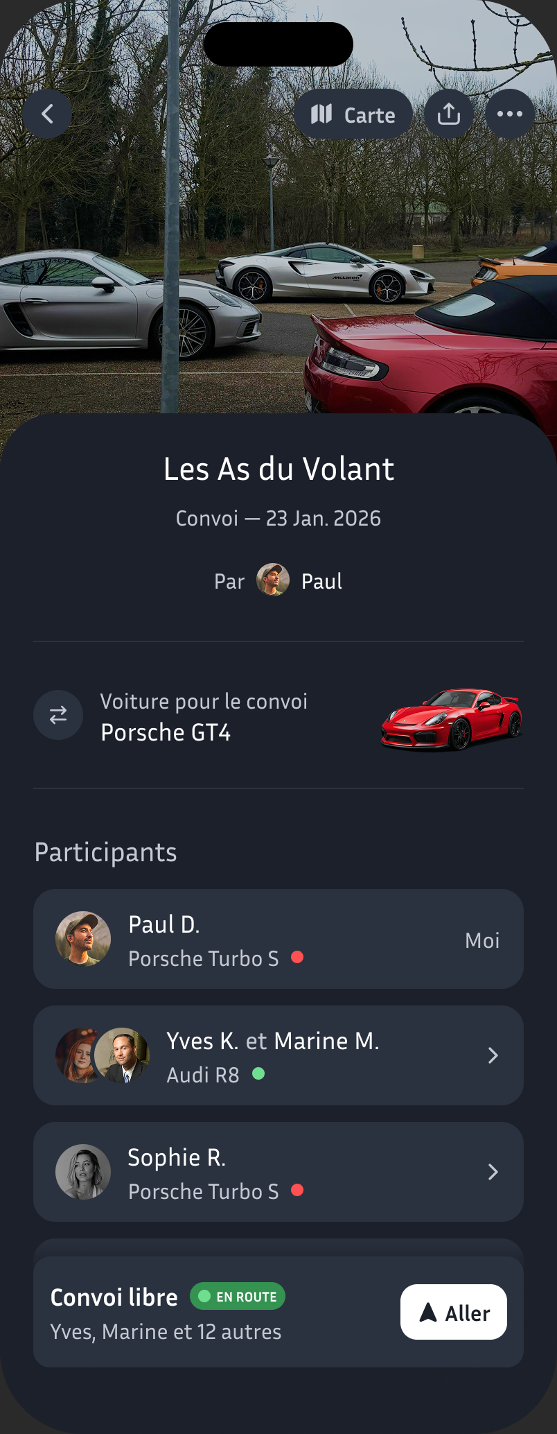 Screenshot: 14 pilotes. 7 voitures. Zéro brief WhatsApp.
