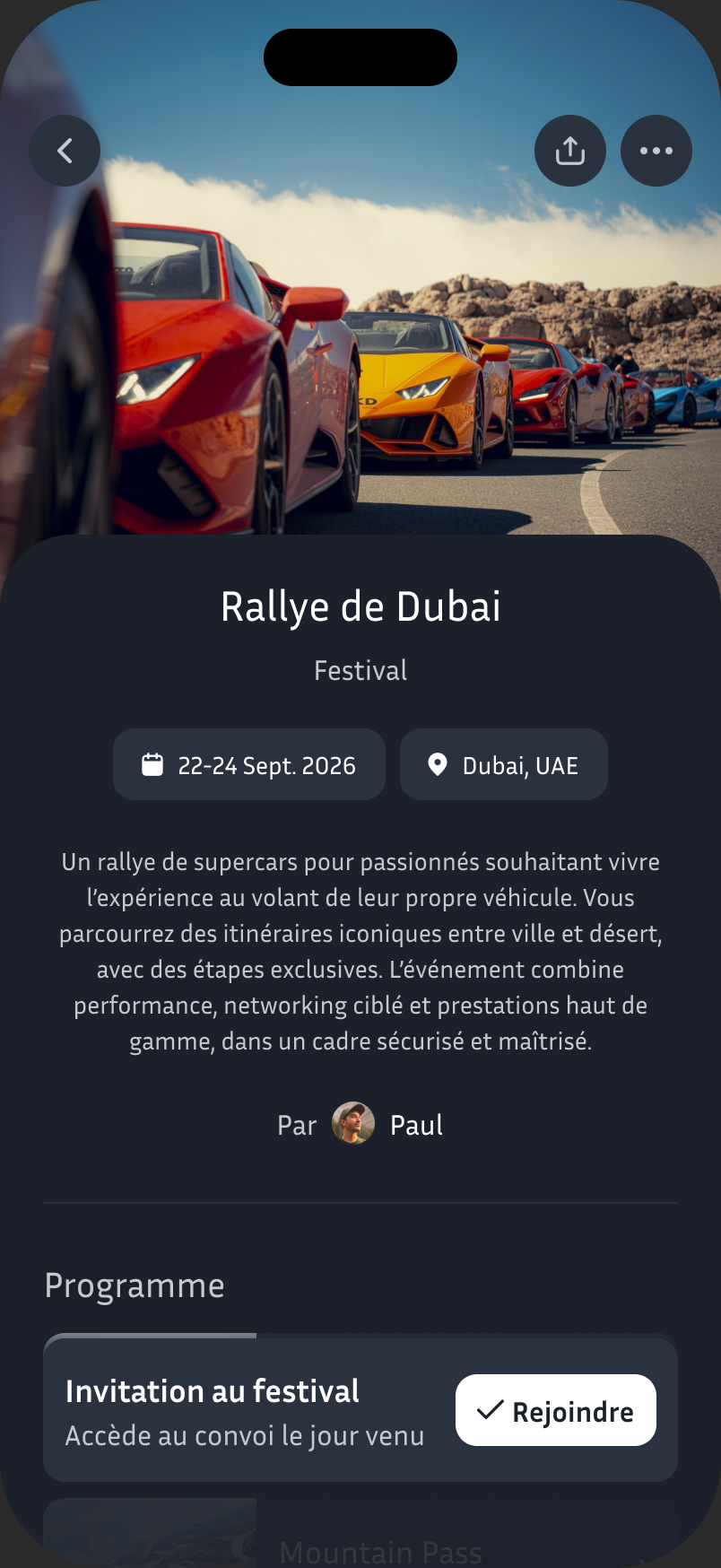 Screenshot: Le rallye commence bien avant la clé de contact.